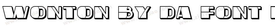 Wonton by Da Font Mafia字体转换